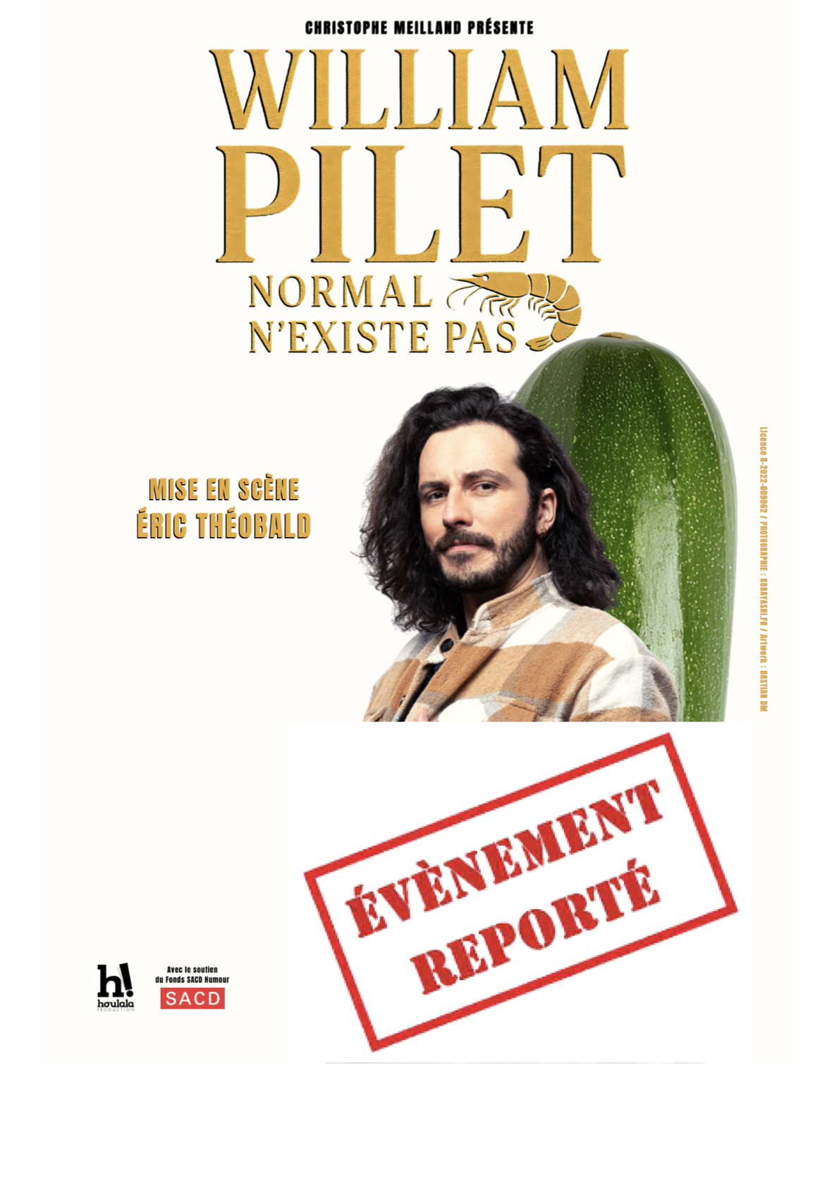 William PILET - Normal n'existe pas - Spectacle reporté au 28 Novembre 2026
